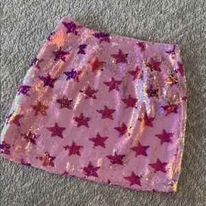 Pink Sequin Star Skirt, 4